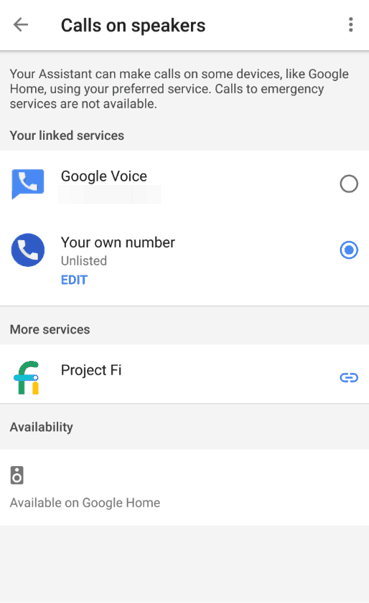 Μήνυμα από το Google Home