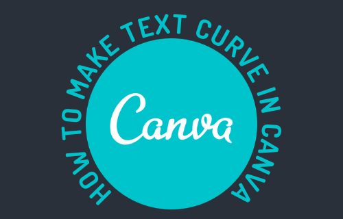 كيفية عمل منحنى النص في Canva