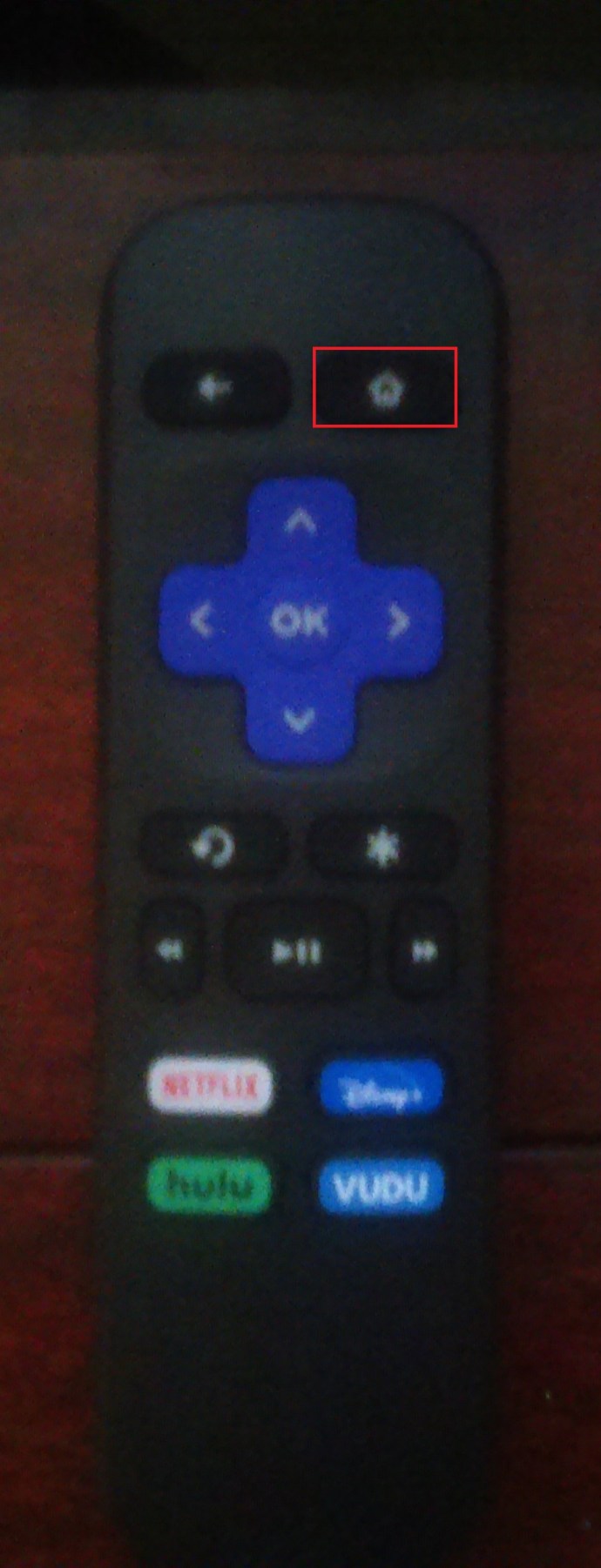 Roku Remote Home -painike