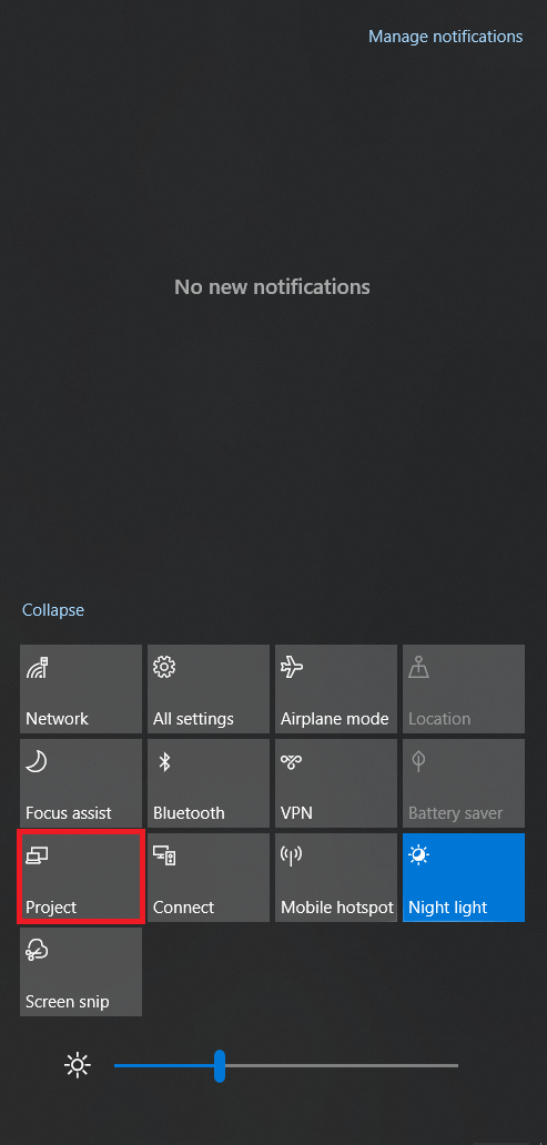 Windows 10 Action Center utökad vy
