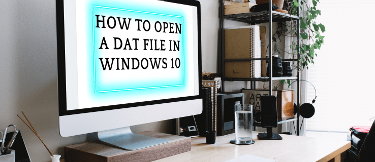 Kā atvērt DAT failu sistēmā Windows 10
