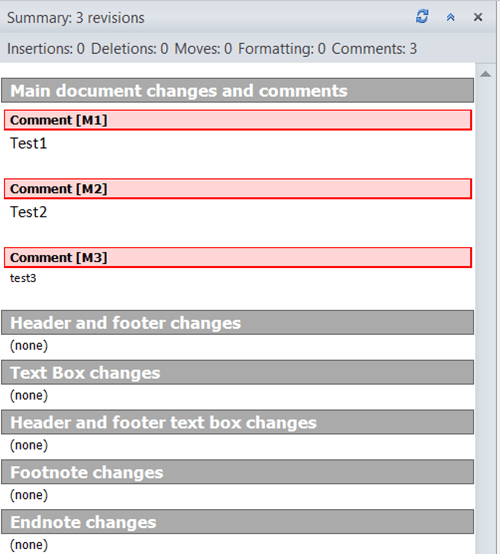 Word 2010 - Reviewing Pane