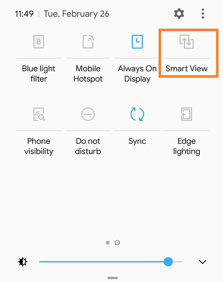 Galaxy Note 8 Sådan spejler du min skærm